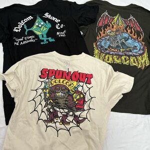 Volcom Graphic T-Shirts Bundle Size Medium
